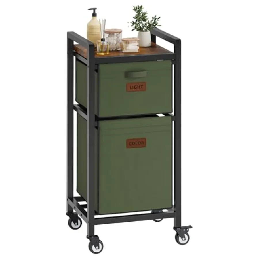 

Корзина для белья с полкой 70 л, органайзер для белья, корзина для белья с полкой, 2-секционный сортировщик для белья для организации прачечной