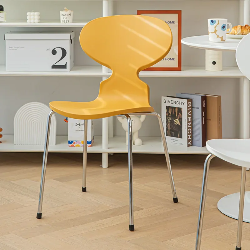 Ant chair Nordic thickened plastic back chair designer home light luxury simple dining chair cafe negotiation