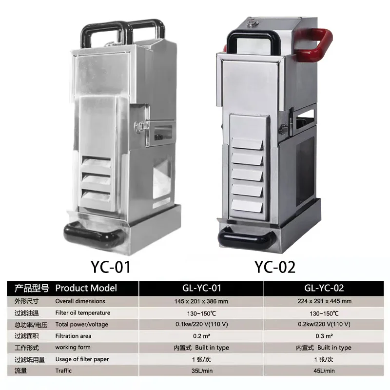 Oil filter machine, fast food catering, fried food production, edible oil filtration equipment, small oil filter truck