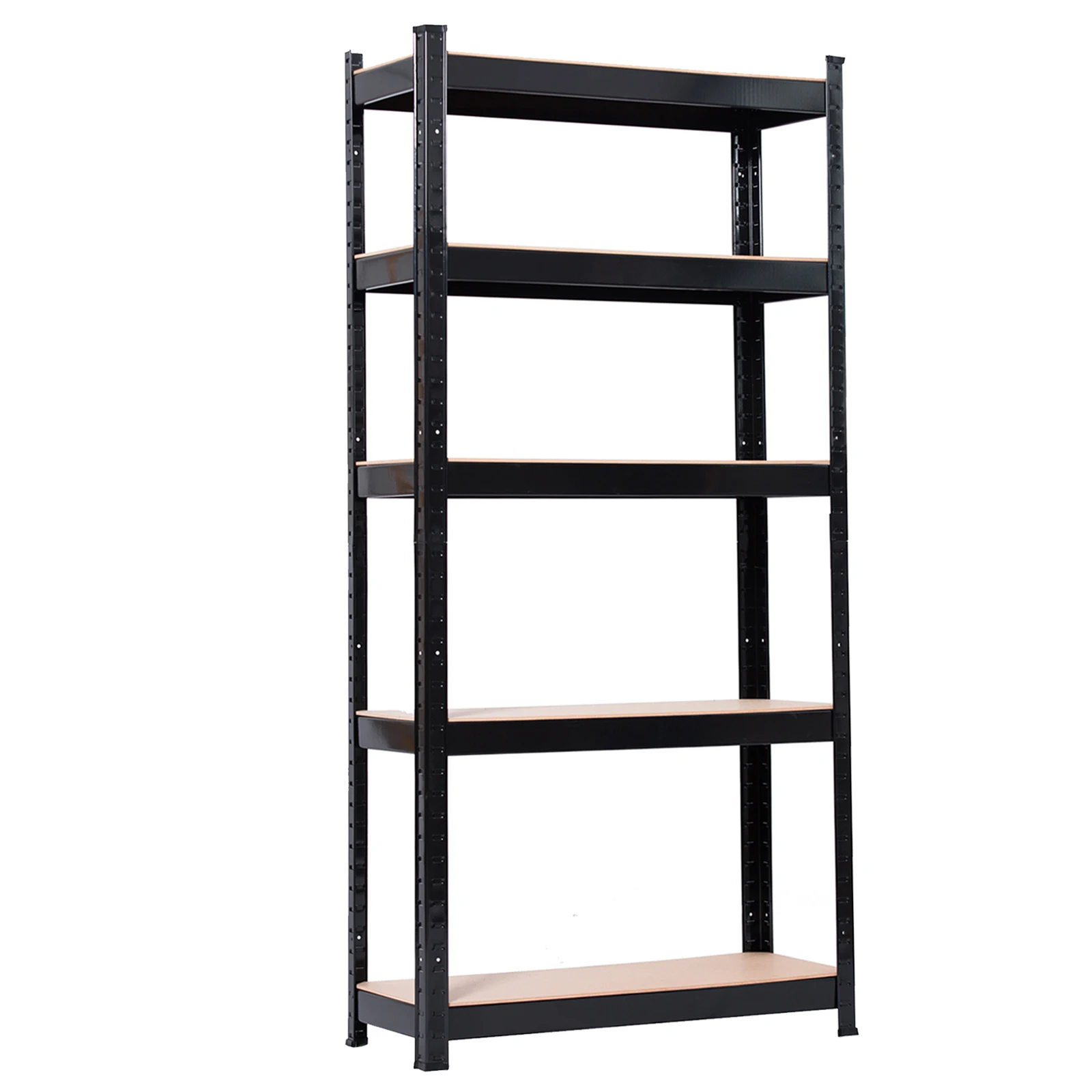 

5 Tier Heavy Duty Metal Shelving Rack Unit Garage Storage Shelf Black UK