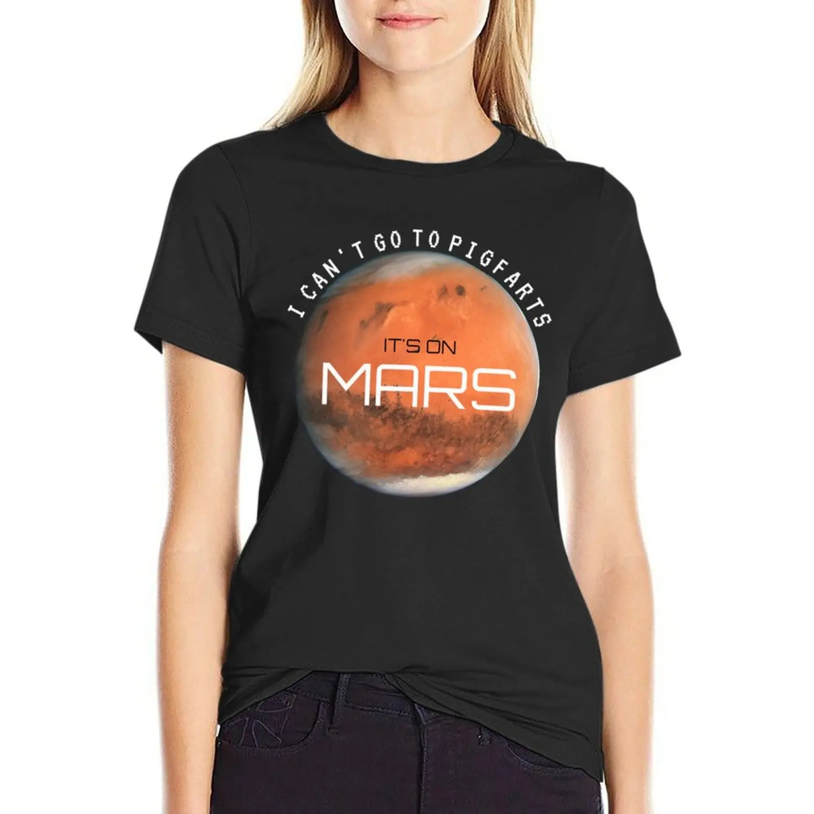 Pigfarts is on MARS- AVPM T-Shirt summer clothes sweat heavyweights oversized Women t shirt