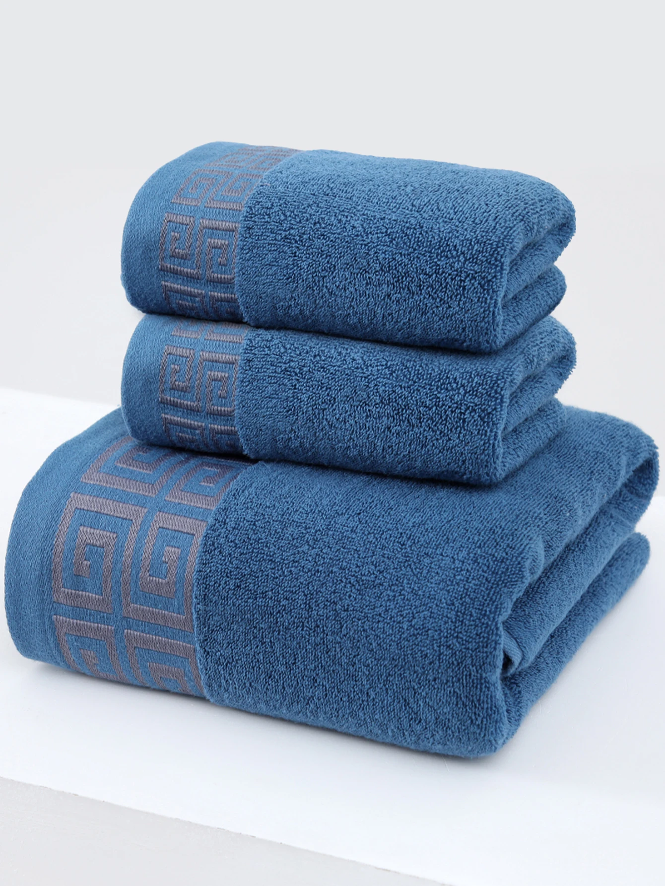 3Pcs [2 Towels+1 Bath Towels] Wanzige Combination Set, Delicate Terry, Water Absorbent, Quick-drying, Can Be Used for Bathroom, Hotel, Bedroom, Etc