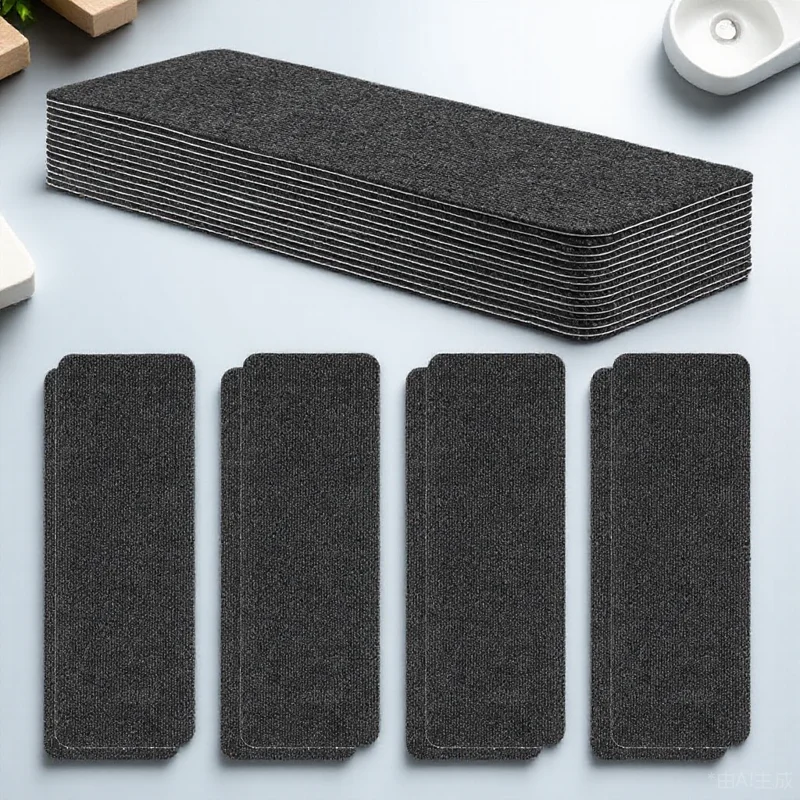 

15 pcs Runner Non Slip Treads Indoor Outdoor Step For Wooden Stairs Sturdy Polyester Mats Easy Install No Adhesive Treads Carpet