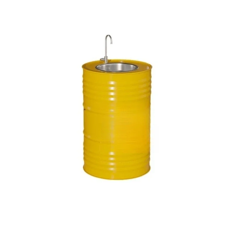 

Industrial wind wash basin bar oil drum restaurant bathroom milk tea shop toilet washing table container washing table