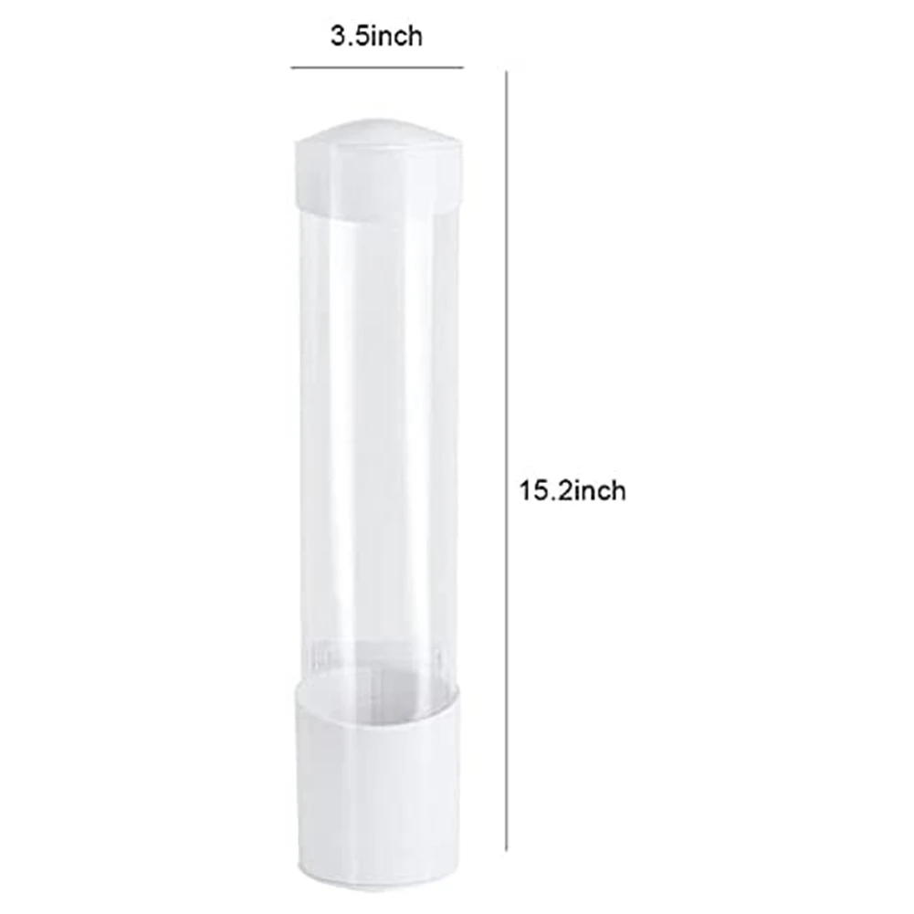 Cup Dispenser, Cup Holder Fits 3Oz - 7Oz Flat Bottom or Cone Cups Water Cups Dispenser Bathroom