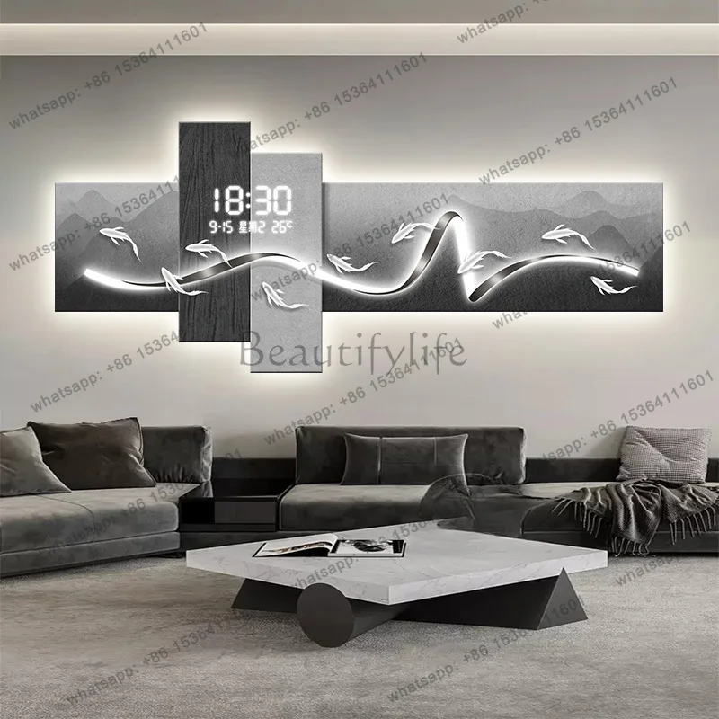 Best Sellers Korean Bedrooms Wall Clocks Living Room Digital Art Mural Interior Modern Clock Wall Aesthetic Fashion Horloge Home