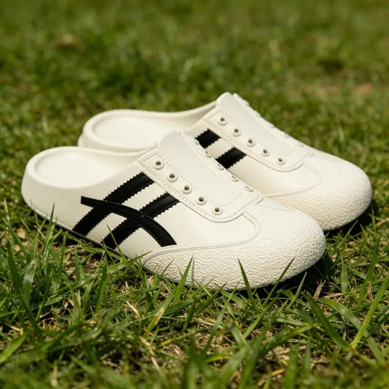 

Brand Design Vulcanized Racing Shoes Women Summer 2026 Soft Light Weight Eva Outdoor Mules Slippers Plus Size Casual Clogs Shoes