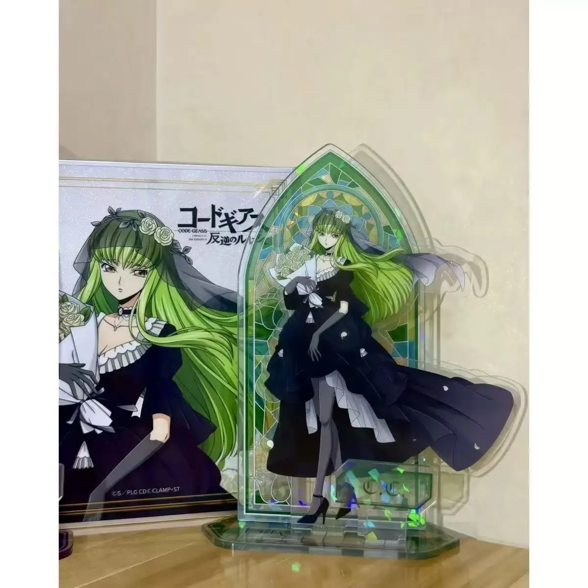 

Lelouch of The Rebellion Anime Peripherals CC Stained Glass Window Double Insertion Vertical Card CC. Figurine Acrylic Stand Toy