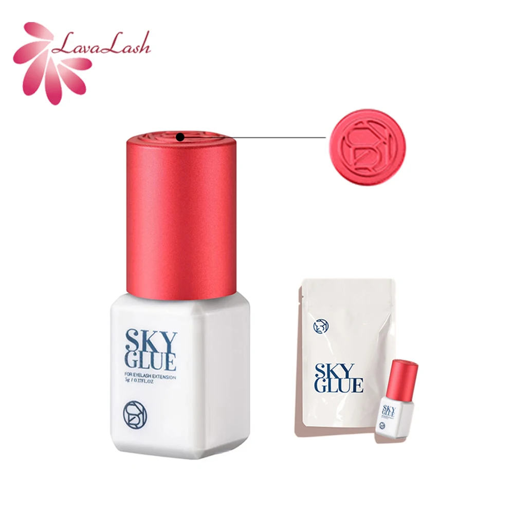 Sky S Plus Colla per cappuccio rosso per extension ciglia Negozio di bellezza professionale Corea Strumenti di trucco originali