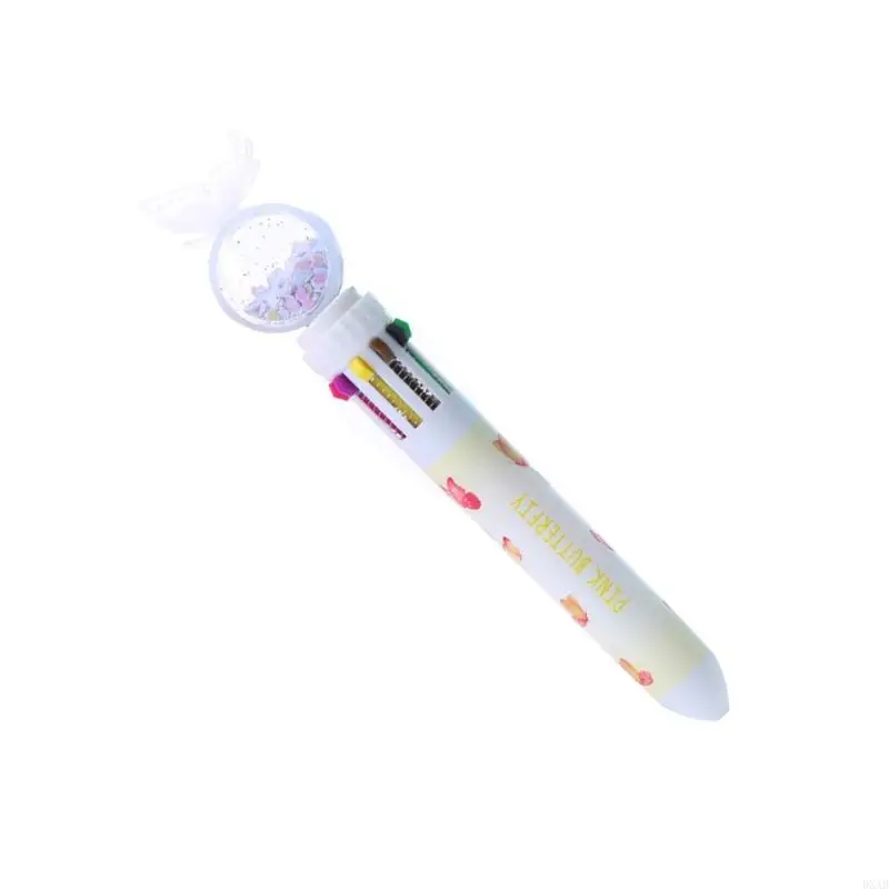 DXAB Multicolor Ballpoint Pen Pen Reflactable Pen Pen 10-Color-in-1 Pen Writing Pen