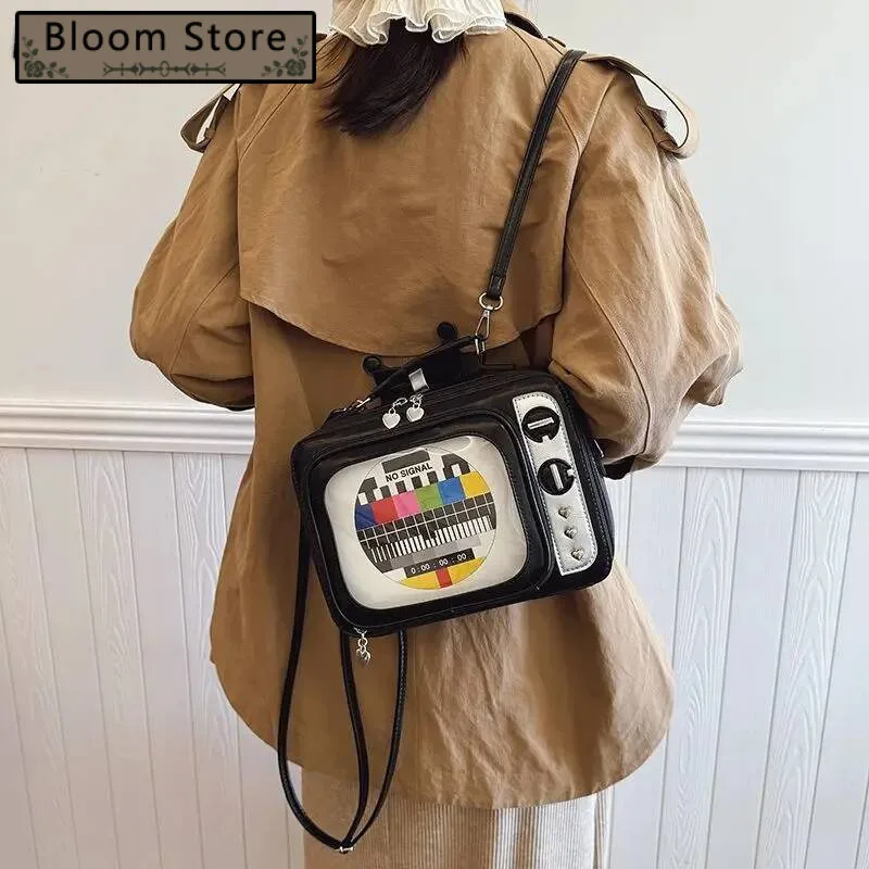 

All Match Transparent Y2k Aesthetic Women's Handbags Casual Vintage Shoulder Bag Trendy Contrast Color Patchwork Crossbody Bags