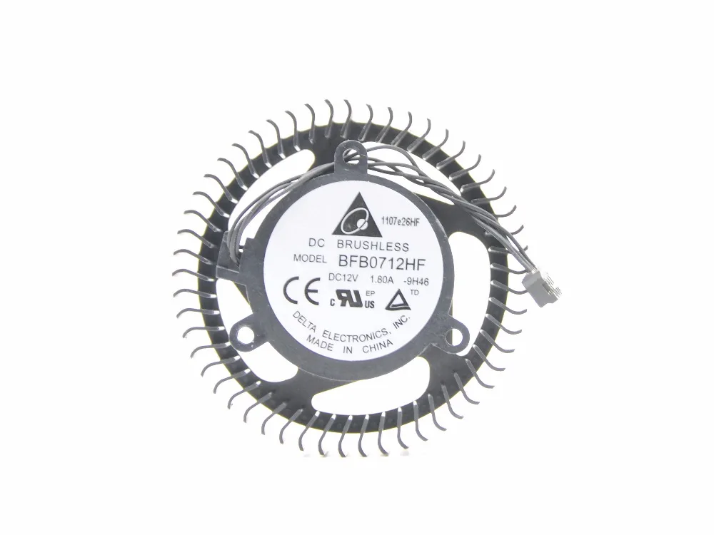 

Original for BFB0712HF New original double ball pitch equilateral 38mm fan blade diameter 63mm 4P plug graphics card fan