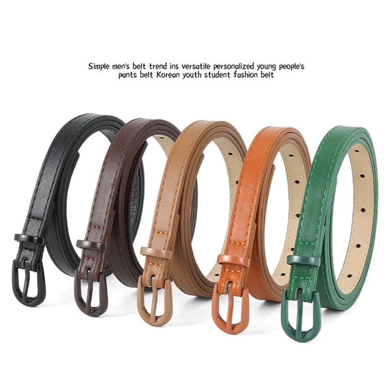 Belt Ladies Fashion Hundred With Jeans Belt Female Simple Korean Version Of The Senior Sense Of Tide Ins Wind Trouser Belt Black