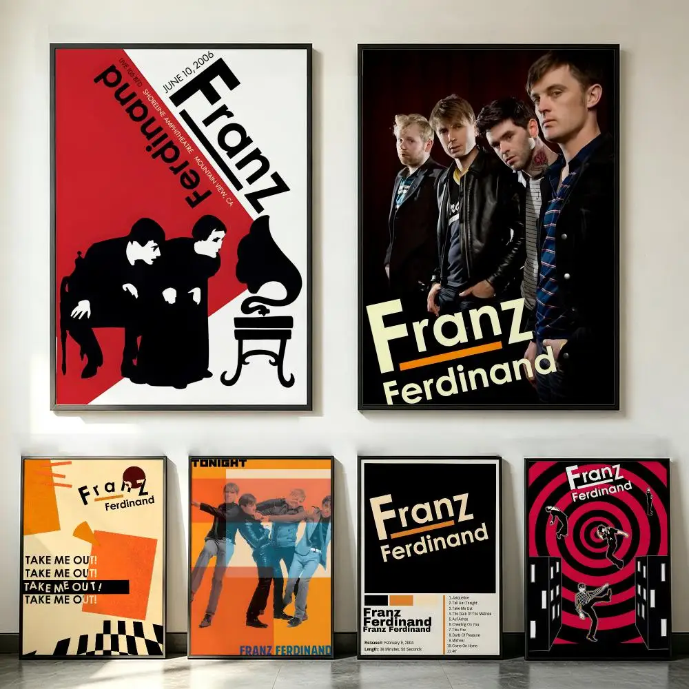 band Franz Ferdinand Poster Poster HD Trendy SelfAdhesive Wall Art Print For Living Room Bedroom Dorm Office Home Gift