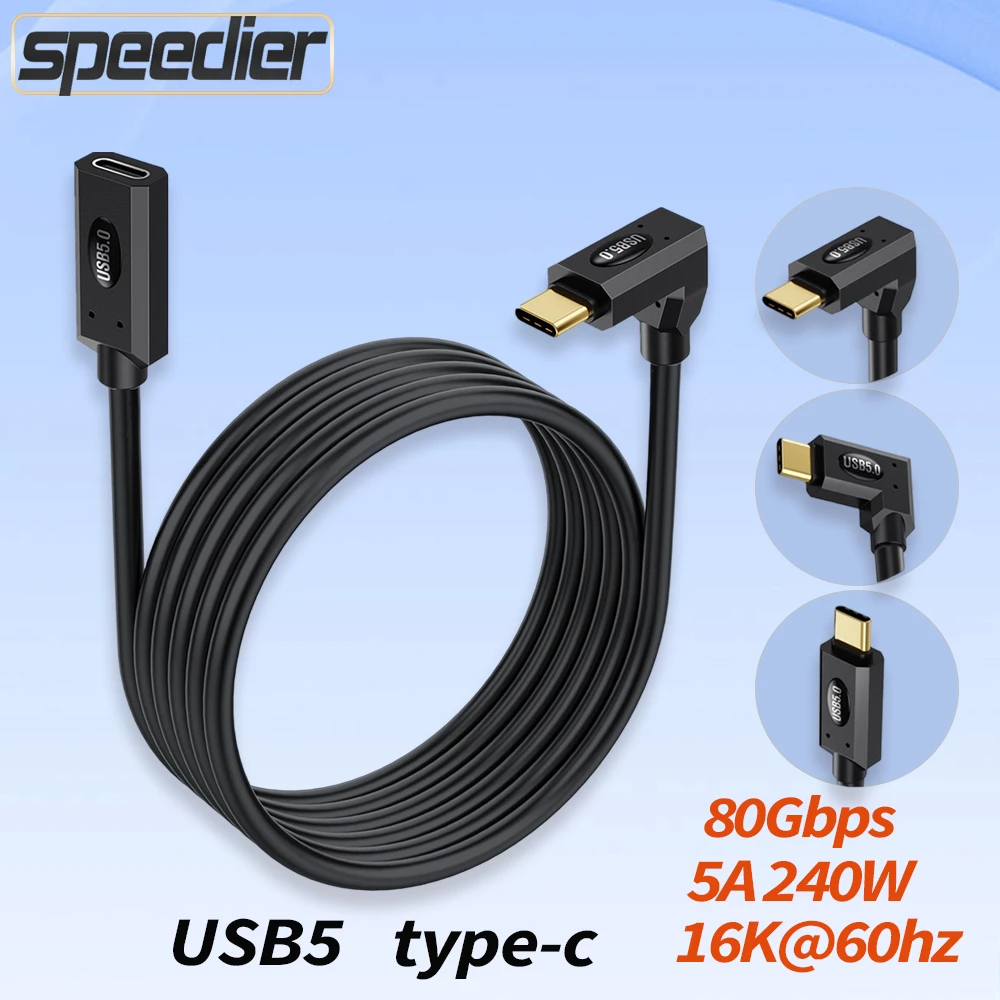 

USB 4.0 Type C Data Cable for Tablet IPhone 15 Pro Macbook 40G PD 240w Fast Charging 8K Video Output To Thunderbolt 4/3 Tipo