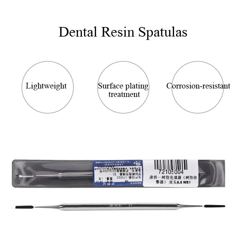 Espátulas de resina dentária, Enchimento composto Cabeça banhada a titânio, Conjunto de enchimento, Acessórios odontológicos, Ferramentas odontológicas