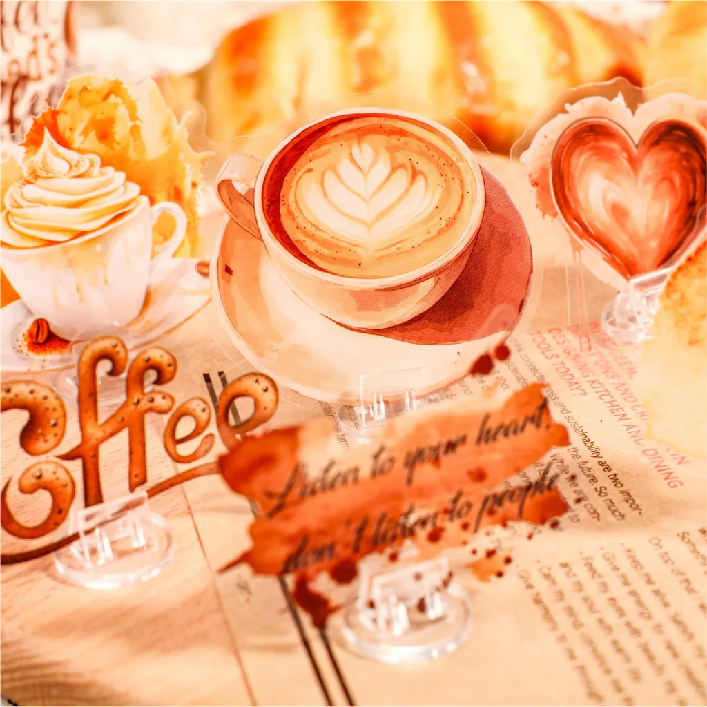 

Journamm 15 шт./упак. наклейки серии кофейные материалы для домашних животных DIY Скрапбукинг дневник декор для альбома мусорный журнал наклейки для коллажа