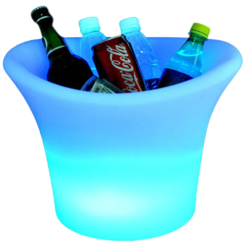 Recharge battery LED Light ice bucket for wine drinking of bar VC-I3627