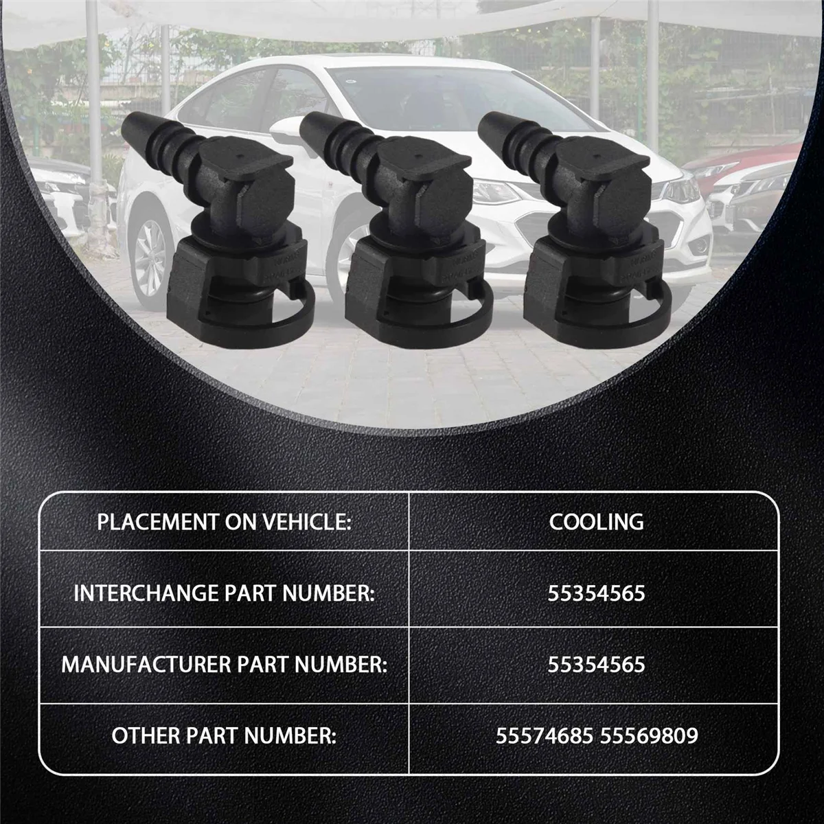 Connettore del tubo flessibile del tubo del riscaldatore del corpo del termostato della valvola a farfalla 5Pcs 55574685 55354565 per Opel