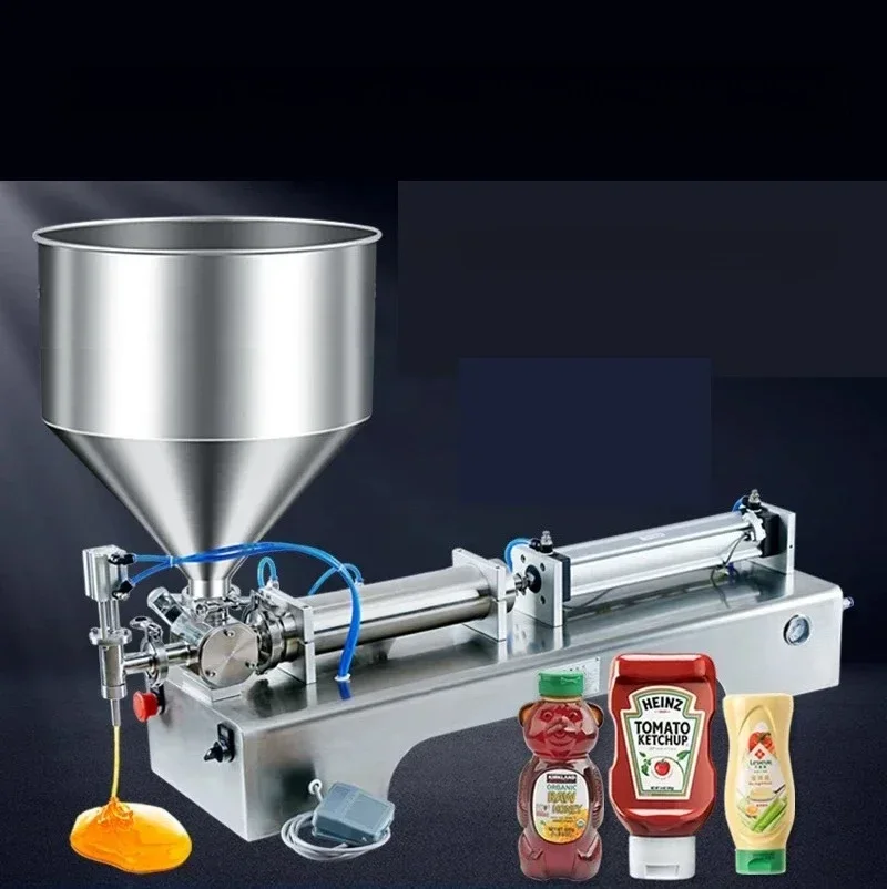 

PBOBP Single Head Gel Honey Oil Filling Machine Pneumatic Liquid Paste Filling Machine Stainless Steel Foot Control Filler