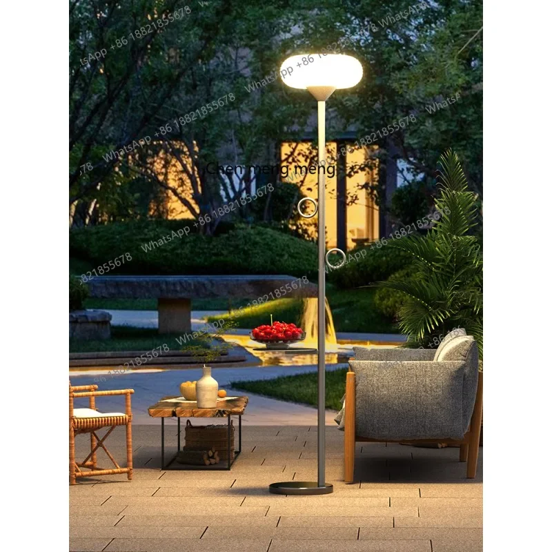 L6080 LED courtyard garden floor lamp solar villa leisure area high pole lamp landscape garden street