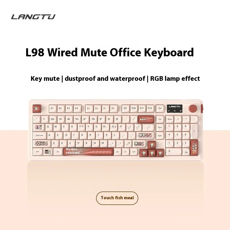 Imagem -05 - Teclado Mecânico sem Fio Gaming Bluetooth Modo Rgb Botão de Tela Hot Swappable Silencioso Esport Langtu-l98