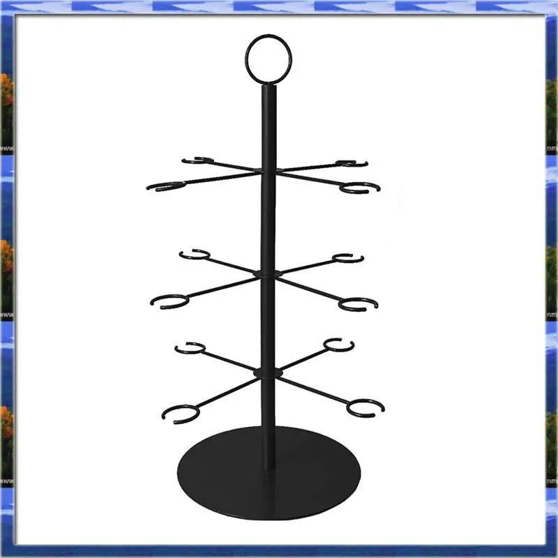 LJL Champagne Tower, Metal Drink Tower For Parties Champagne Glass Holder, 3 Tiers - 12 Brackets, Cocktail Tree Stand