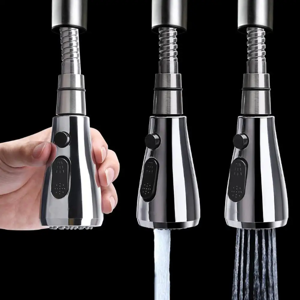 주방 욕실 매립형 수도꼭지 샤워 스프레이 G1/2인치 수도꼭지 스프레이 헤드 고저압 버튼 버블러