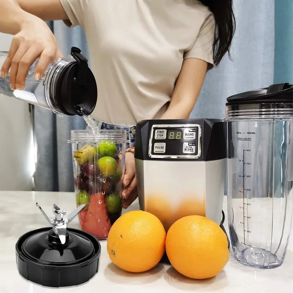 7 زعانف شفرات النازع استبدال جزء أسفل شفرة لخلاط نينجا ل نوتري نينجا السيارات الذكاء BL482 BL642 NN102 BL682 BL2013