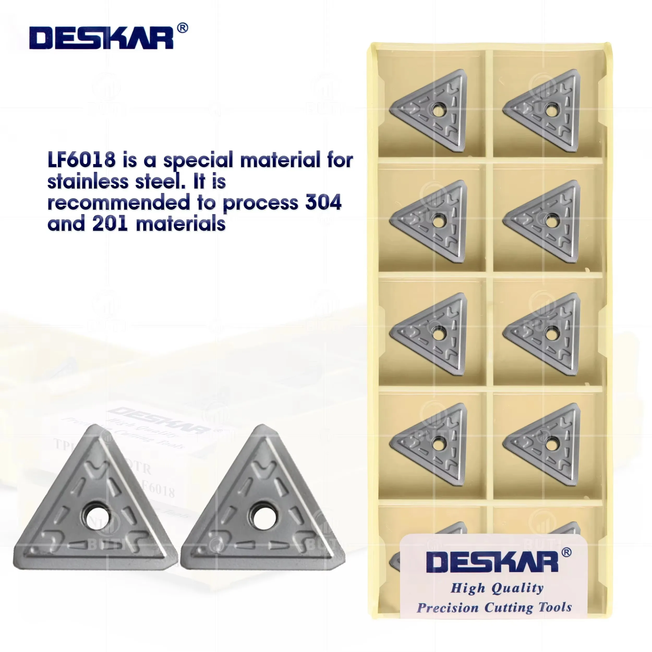 

DESKAR 100% Original High Quality TPKN1603PDTR TPKN2204PDTR LF6018 CNC Lathe Carbide Inserts Metal Turning Tools Milling Blades