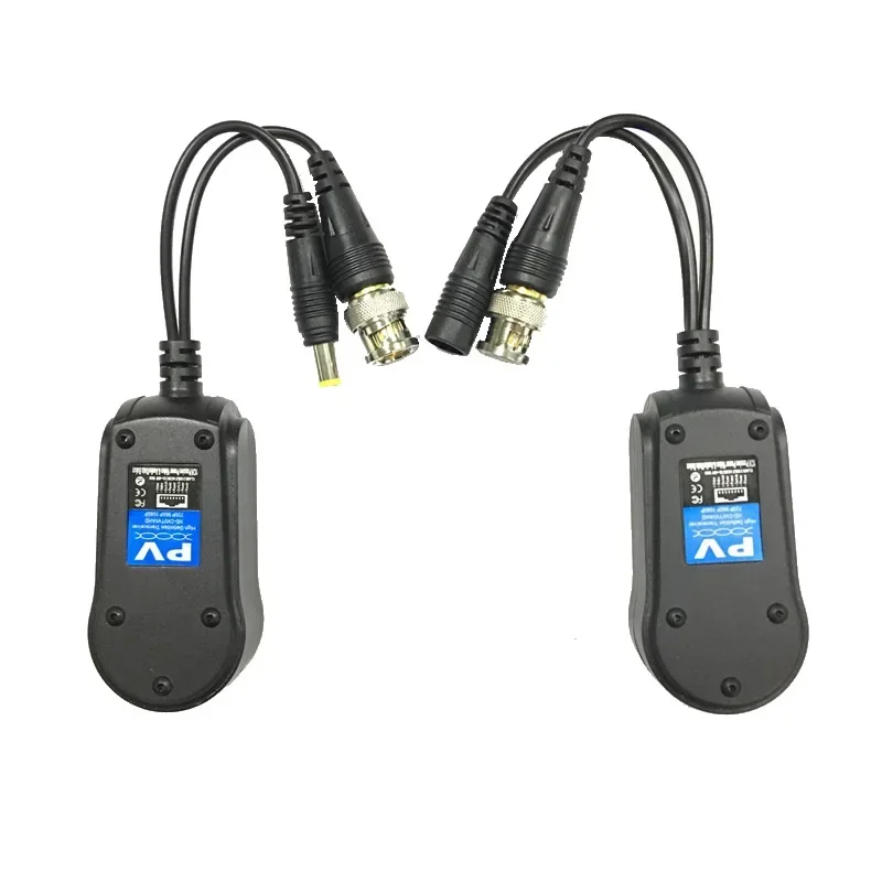 For 2MP 3MP 4MP CCTV Twisted BNC Passive Transceivers Cat5 UTP Video Balun IPC HD CVI/AHD/TVI 200M Range