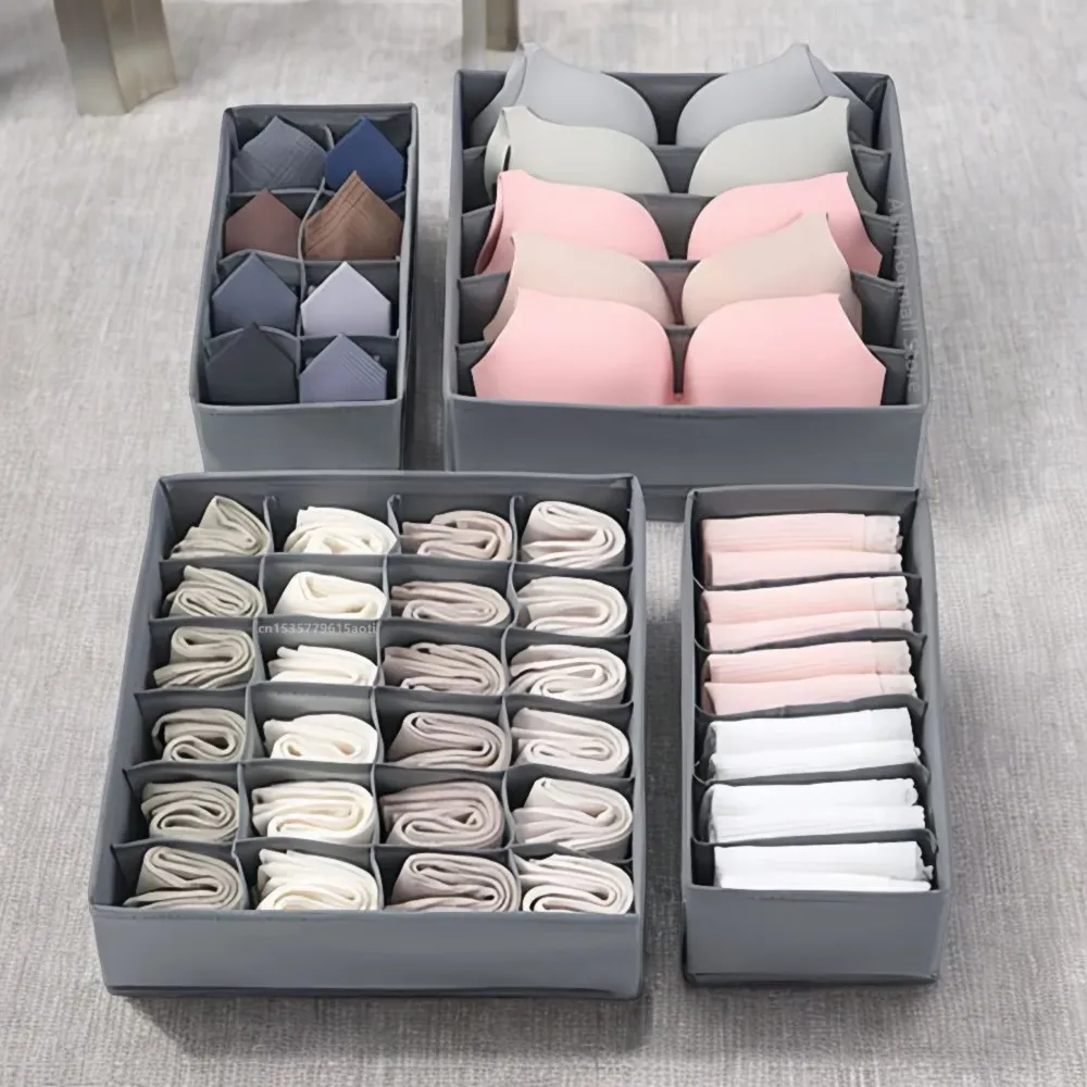 Organize your bedroom with these versatile and stylish Underwear, Panties, and Socks Storage Boxes and Organizers. Keep your clo