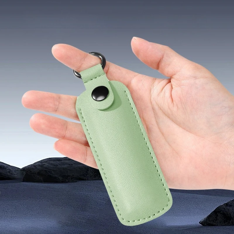 PU Leather USB Flash Drive Case-Waterproof Scratch-Resistant Holder with Keychain Hook (Compact Organizer for USB/Memory Sticks)