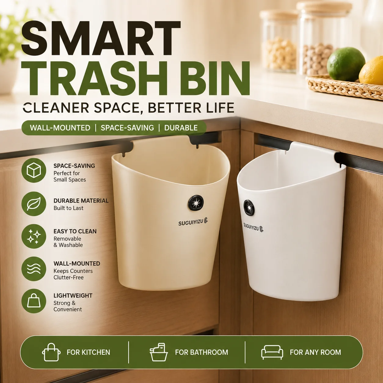 Commercial Kitchen Trash Can - Kitchen garbage bin wall mounted 2026
