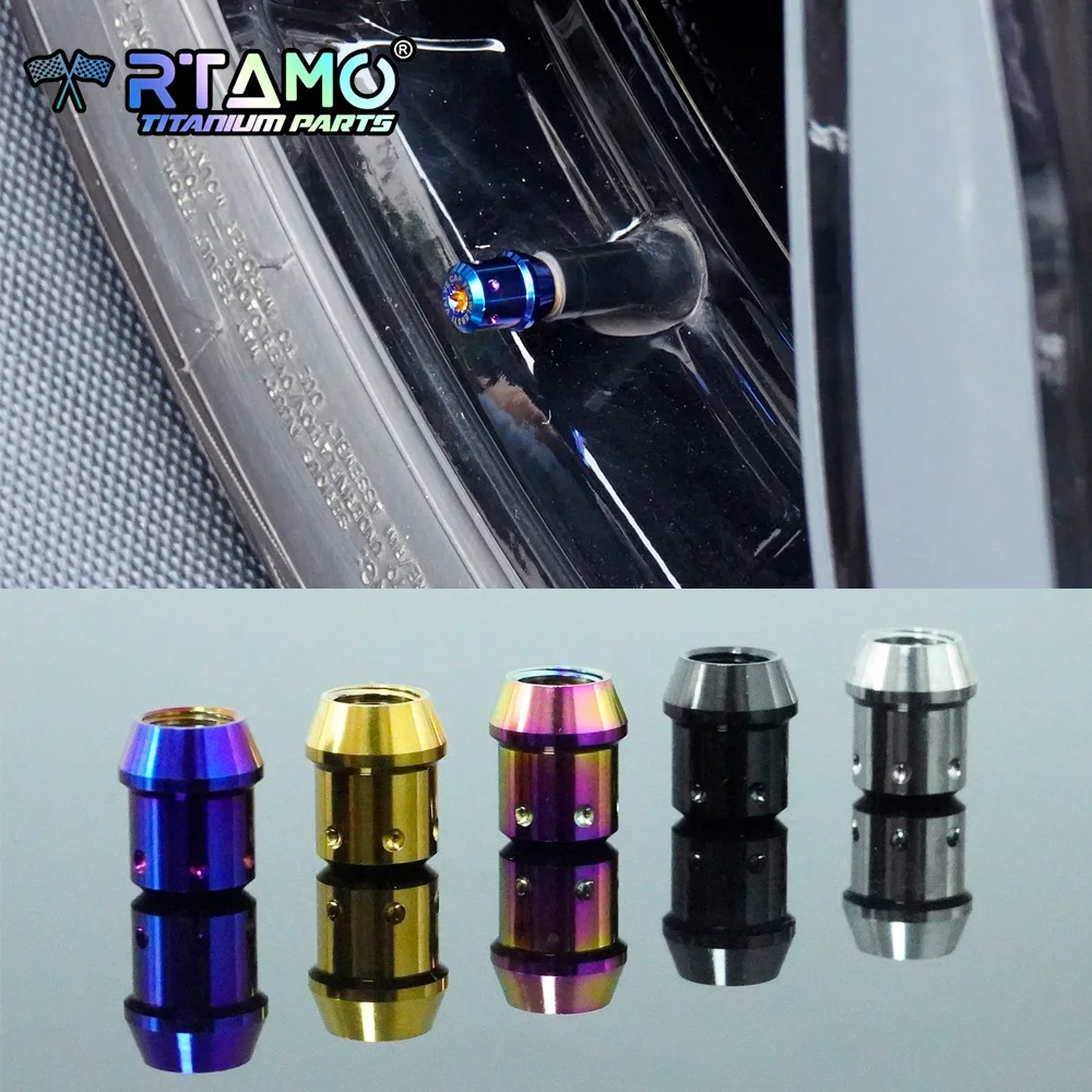 

RTAMO Titanium Alloy Anti-theft Tire Valve Stems Car Wheel Plugs Universal Car Accessories 4pcs