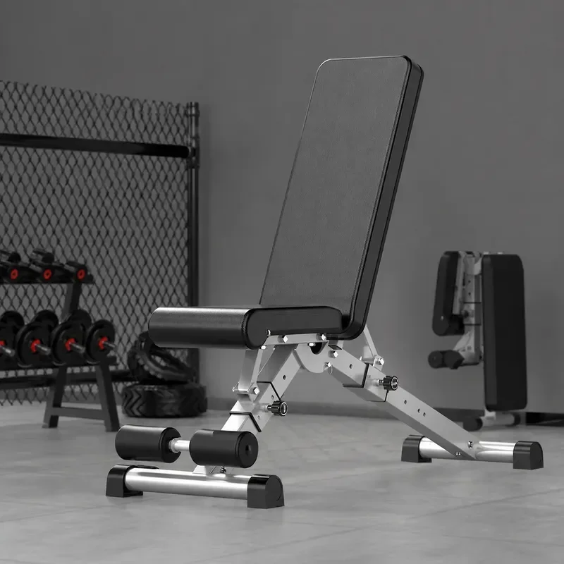 Multifunctional Folding Roman Chair Dumbbell Stool Home Sit-up Assist Fitness Equipment Professional Sit-down Board
