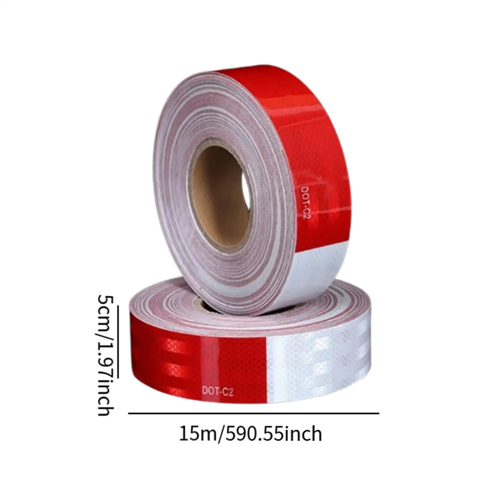 2Pcs Outdoor Waterproof Reflective Tapes Reflective Stickers Conspicuity High Visibility Sticky Tape for Mailbox Bag Helmet