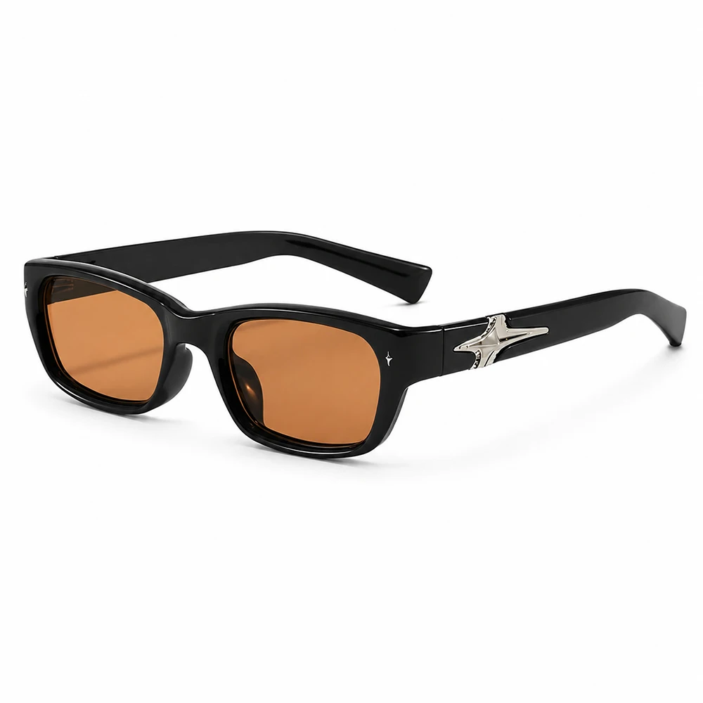Neue Y2K Punk Star Square Sonnenbrille für Männer und Frauen Luxus Designer UV400 Schutz Retro Reise Outdoor Sonnenbrillen ﻿ – Detail 9