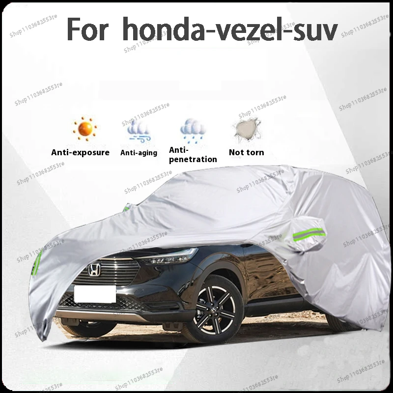 

For Honda Vezel Fit Car Cover - Waterproof, Dustproof, Sunshade (UV), Snowproof | Silve Full Cover with All-Day Protection