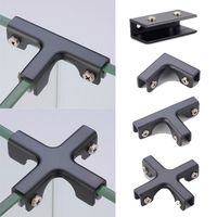 Aluminum Alloy Angle Corner Code Glass Clip T-cross L-type Corner Guard Fixing Clip Rustproof Corner Buckle Home Hardware