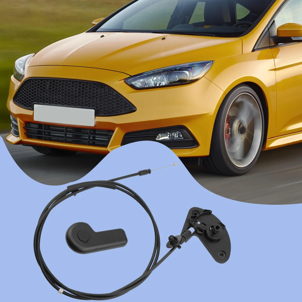 Car Front Hood Latch Lock Release Cable With Handle for Ford Focus 2012-2018 C-Max 2013-2018 Left Hand Drive CV6Z16916A