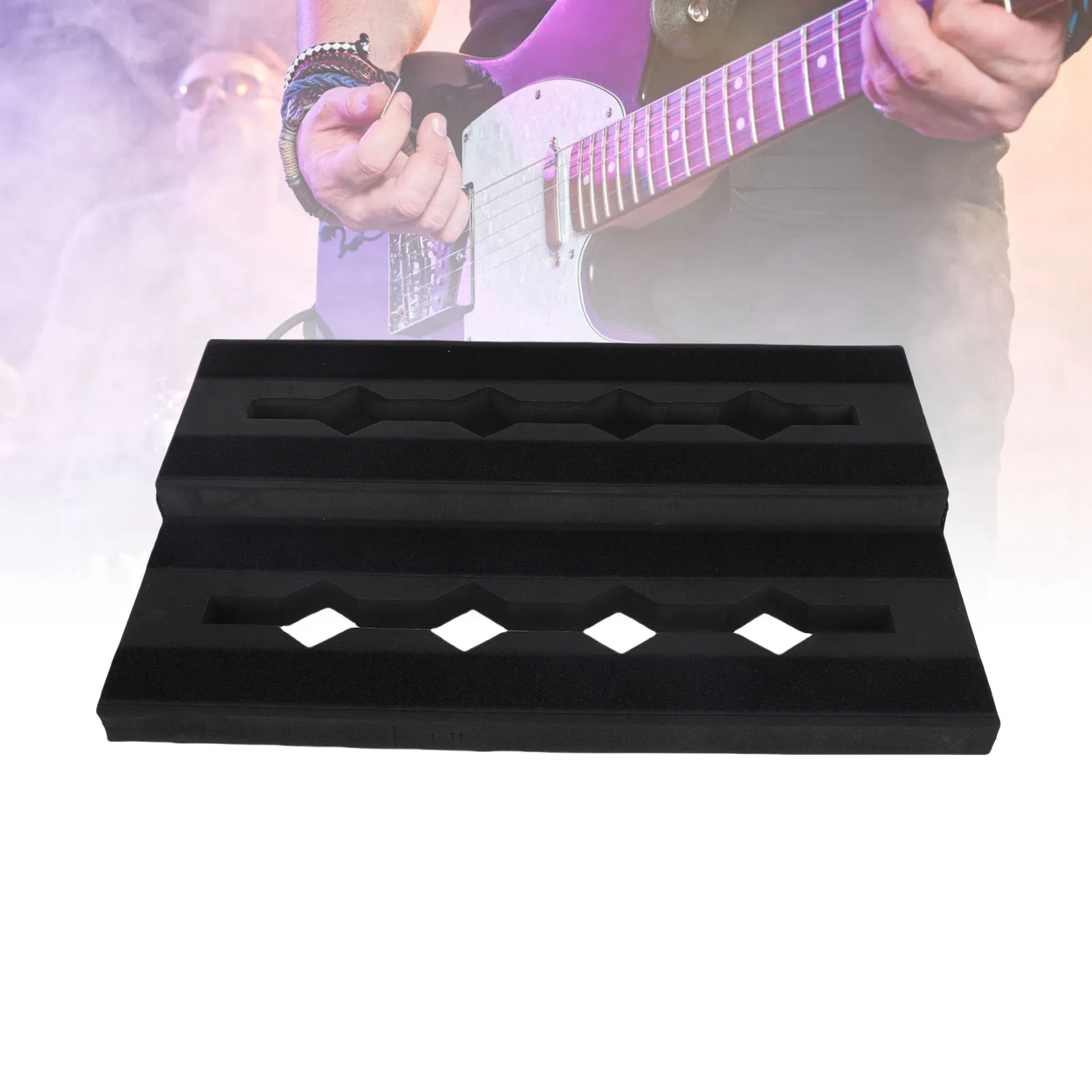 

Guitar Pedal Board EVA Anti Slip Portable Modular Guitar Effects Pedalboard Support for 6 to 10 Effect Pedals Guitar Pedal Board