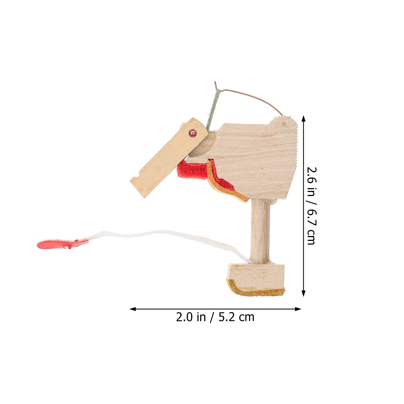 

2 Pcs Vertical Piano String Machine Accessories Wooden Upright Hammer Butts Whippen