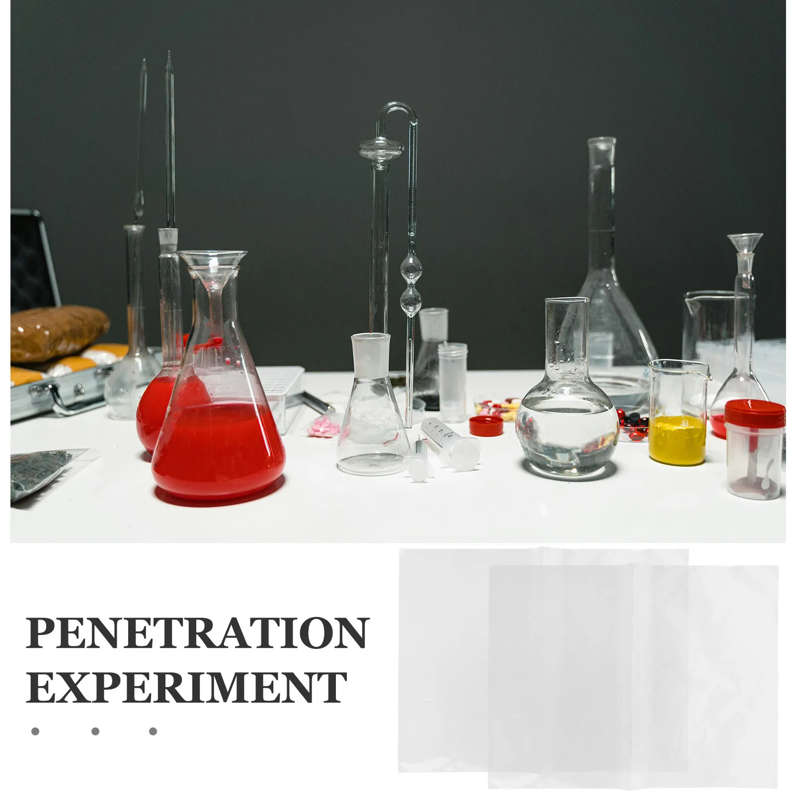 15pcs Semi-Permeable Cellophane Membrane Sheets for Biology Experiments and Teaching Labs