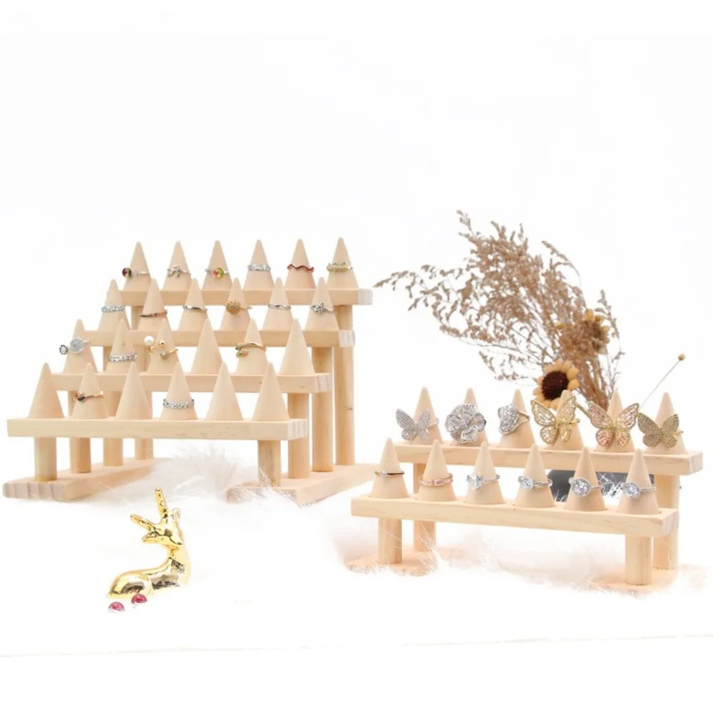 

Деревянная подставка для колец на 1/2/3 уровня, для демонстрации и хранения ювелирных изделий, только для демонстрации в ювелирных магазинах