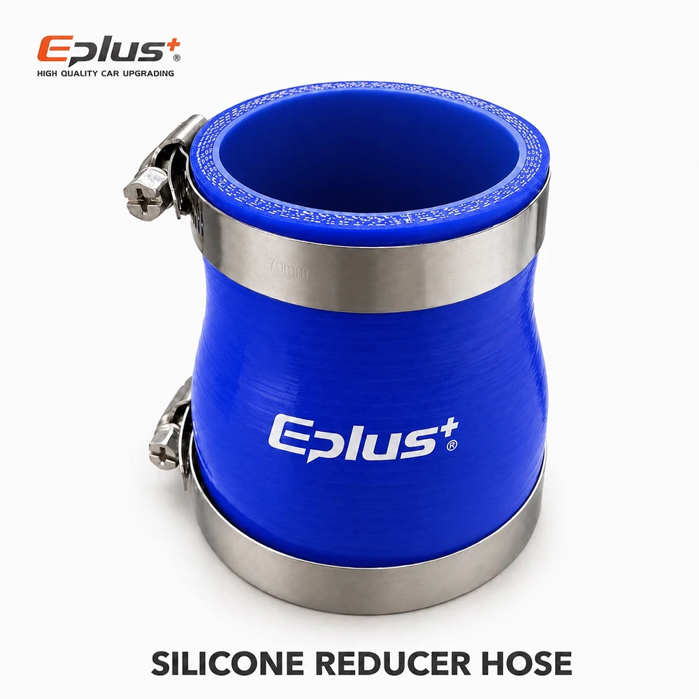 Adaptador de Mangueira Redutora de Silicone Reforçado Eplus Azul 4 Camadas, Resistente a Altas Temperaturas e Retardante de Chamas para Tubo de Admissão de Intercooler de Carro Turbo