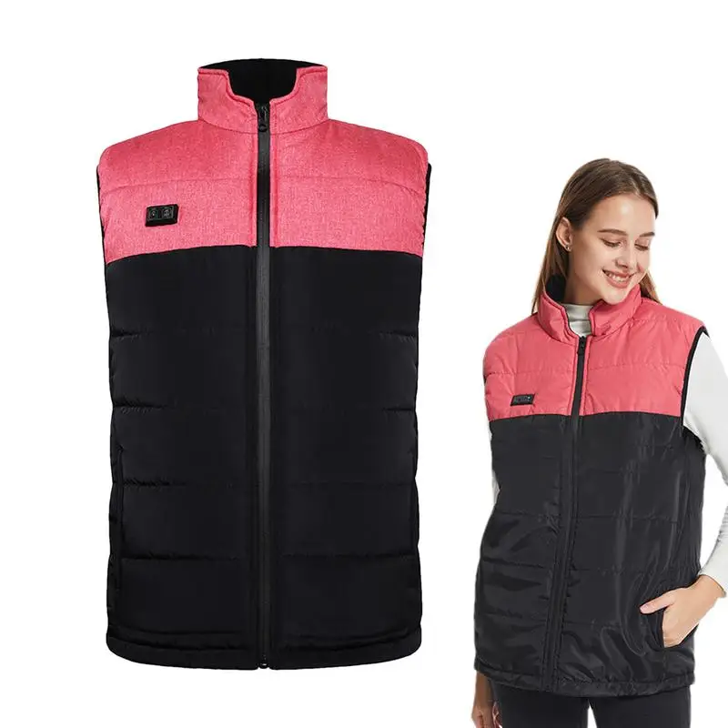 Heated Vest Electric Heated Jackets Washable Smart Controller Vest Carbon Fiber Heating Vest For Men Women