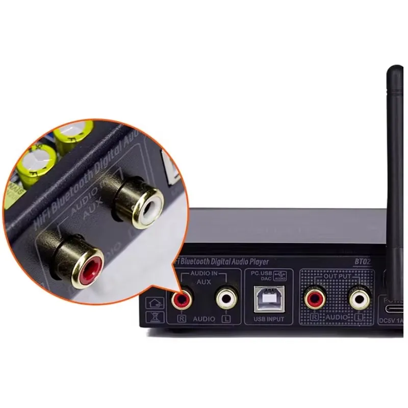 AIYIMA SMSL Hifi LDAC APTX lossless Bluetooth Player With Dual 9038 ESS9039 Chips 5125 Qualcomm DAC Decoder Player Audio