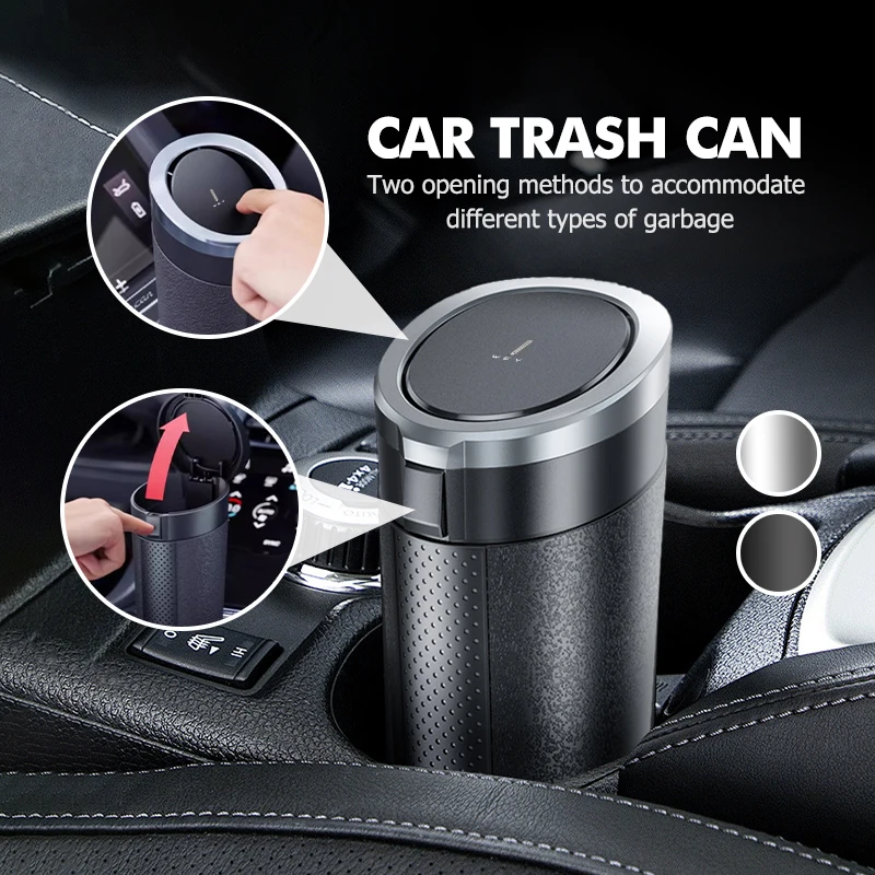 Waterproof Car Trash Can With Lid - Car Trash Can Waterproof Easy-Press Pop-Up