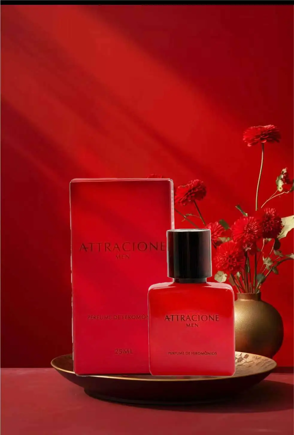 Parfum Pria Attracione (25ml/0.85oz), aroma unik dan faktor feromon, untuk kencan harian dan pertemuan sosial